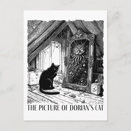 Het Afbeelding van Dorian's Cat Feestdagenkaart (Voorkant)