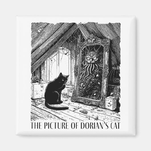 Het Afbeelding van Dorian's Cat Magneet (Voorkant)
