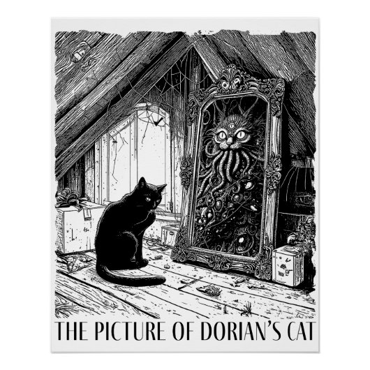 Het Afbeelding van Dorian's Cat Perfect Poster (Voorkant)