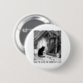 Het Afbeelding van Dorian's Cat Ronde Button 5,7 Cm (Voorkant /achterkant)