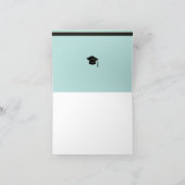 Het Afbeelding van het afstudeerder dankt u kaardt Bedankkaart (Binnen)