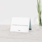 Het Afbeelding van het afstudeerder dankt u kaardt Bedankkaart (Achterkant)