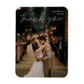 Het Afbeelding van het huwelijk Chic Modern Handsc Magneet (Verticaal)