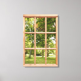 Het Afbeelding van het Venster van het Uitzicht va Canvas Afdruk