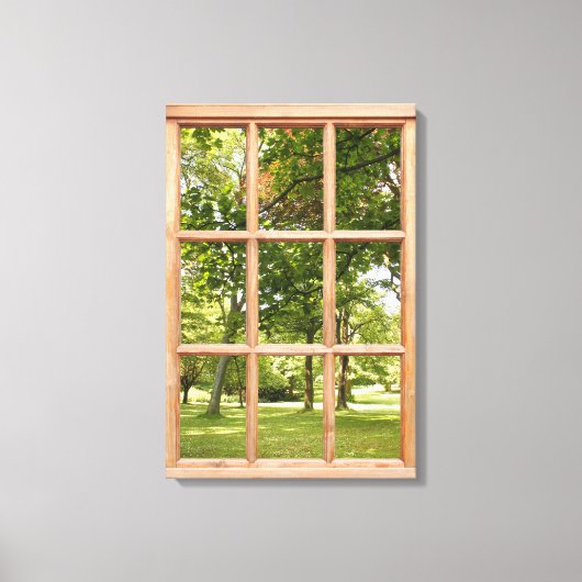 Het Afbeelding van het Venster van het Uitzicht va Canvas Afdruk (Voorkant)