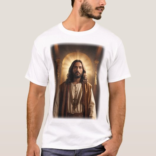 Het Afbeelding van Jesus Christ in HD T-shirt (Voorkant)
