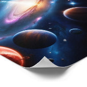 Het afbeelding van planeten poster (Hoek)