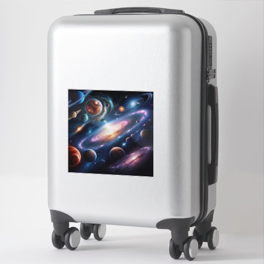 Het afbeelding van planeten sticker (Koffer)