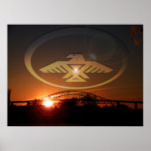 Het afbranden van de avond poster (Voorkant)