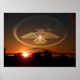 Het afbranden van de avond poster