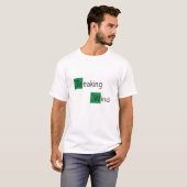 het afbreken van de wind periodiek t-shirt grappig (Voorkant volledig)