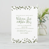 Het afbrokkelen Herfst najaar Waterverf bruiloft Kaart (Staand voorkant)