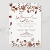 Het afbrokkelen van de liefde met Baby, het Autumn Kaart (Voorkant / Achterkant)