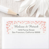 het afbrokkelen van de witte bruiloft met een roze etiket (Insitu)