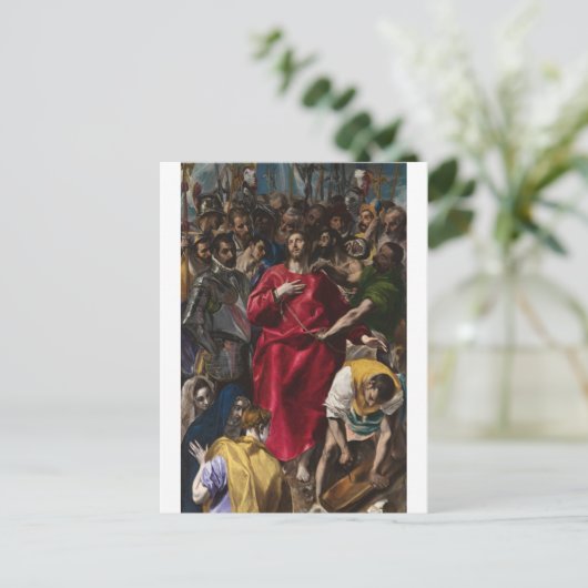 Het afdanken van Christus door het Briefkaart van (Staand voorkant)