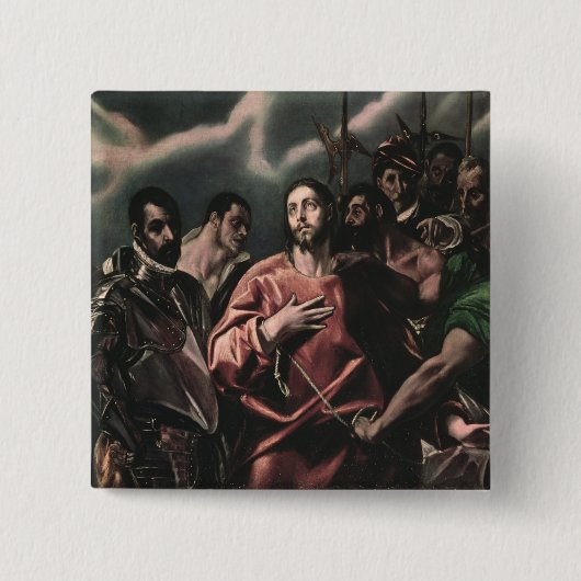 Het afdanken van Christus Vierkante Button 5,1 Cm (Voorkant)