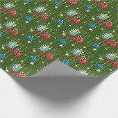 Het afdekpapier voor afvallen van zalen (donkergro cadeaupapier (Hoek)