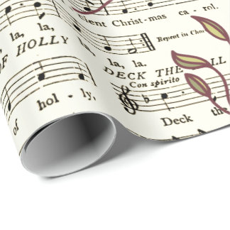 Het afdekpapier voor muziek op het afdekblad cadeaupapier
