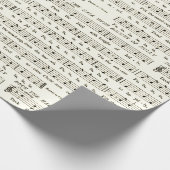 Het afdekpapier voor muziek op het afdekblad cadeaupapier (Hoek)