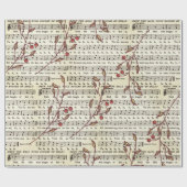 Het afdekpapier voor muziek op het afdekblad cadeaupapier (Vlak)