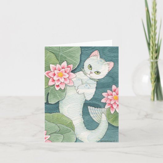 Het afdrijven mercat notecard kaart (Voorkant)