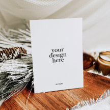 Het afdrukken van platte kerstkaarten