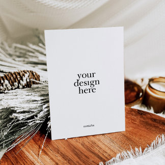 Het afdrukken van platte kerstkaarten feestdagenkaart