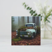 Het afgedankte digitale Truck-flatWenskaart Kaart (Staand voorkant)