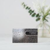 Het afgeronde Label van de Rand - Regen op een Ven (Staand voorkant)