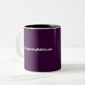 Het afkeuren van Rabbits Mok 1 - Gepersonaliseerd (Voorkant links)