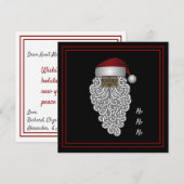 Het Afrikaanse Amerikaanse Bericht van Kerstmis Feestdagenkaart (Voorkant / Achterkant)