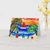 Het Afrikaanse Amerikaanse denken aan u Kaart (Gele Bloem)