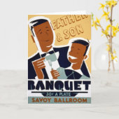 Het Afrikaanse Amerikaanse Vaderdag & Banket van Kaart (Gele Bloem)