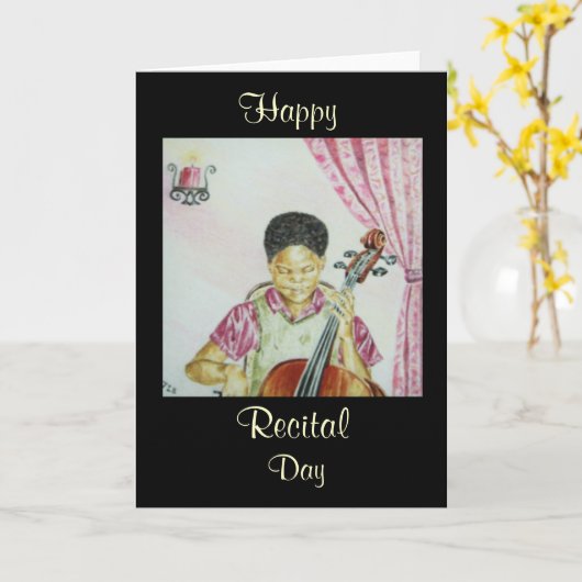 Het Afrikaanse Amerikaanse Wenskaart van de Dag Kaart (Gele Bloem)