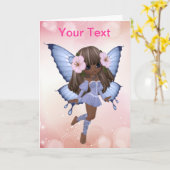 Het Afrikaanse Amerikaanse Wenskaart van de Kaart (Gele Bloem)