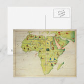 Het Afrikaanse continent Briefkaart (Voorkant / Achterkant)