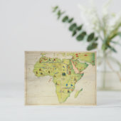 Het Afrikaanse continent Briefkaart (Staand voorkant)