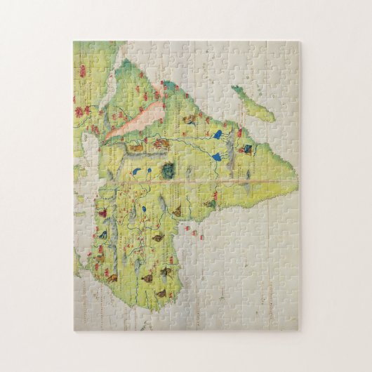 Het Afrikaanse continent Legpuzzel (Verticaal)