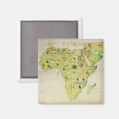 Het Afrikaanse continent Magneet (Voorkant / Achterkant)
