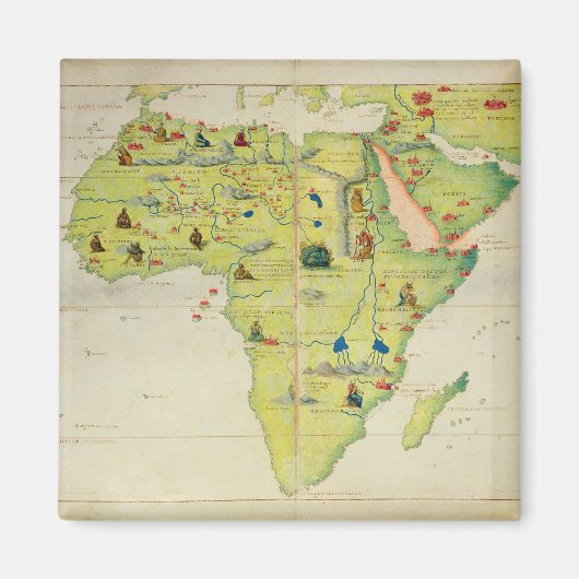 Het Afrikaanse continent Magneet (Voorkant)