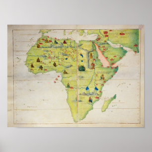 Het Afrikaanse continent Poster