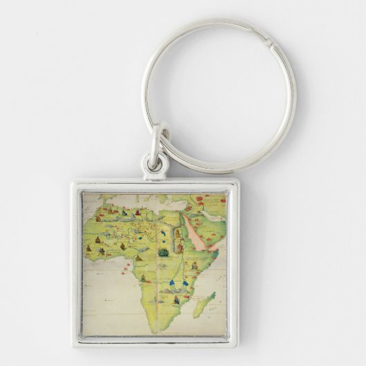 Het Afrikaanse continent Sleutelhanger (Voorkant)