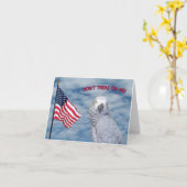 Het Afrikaanse Grijs betreedt op me de geen Kleine Kaart (Gele Bloem)