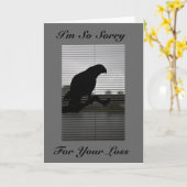 Het Afrikaanse Grijze Wenskaart van de Sympathie Kaart (Gele Bloem)