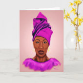 Het Afrikaanse wenskaart van de Koningin Kaart (Gele Bloem)