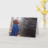 Het Afrikaanse Wenskaart van de Leraar van de Kaart (Gele Bloem)