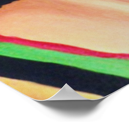 HET AFRO-poster Poster (Hoek)