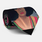 HET AFRO-stropdas "70" Stropdas (Opgerold)