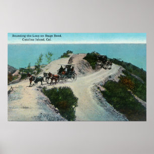 Het afronden van de lijn op Stage Road Poster