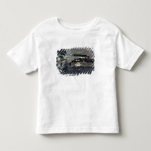 Het afronden van een bocht op de Mississippi-boot Kinder Shirts